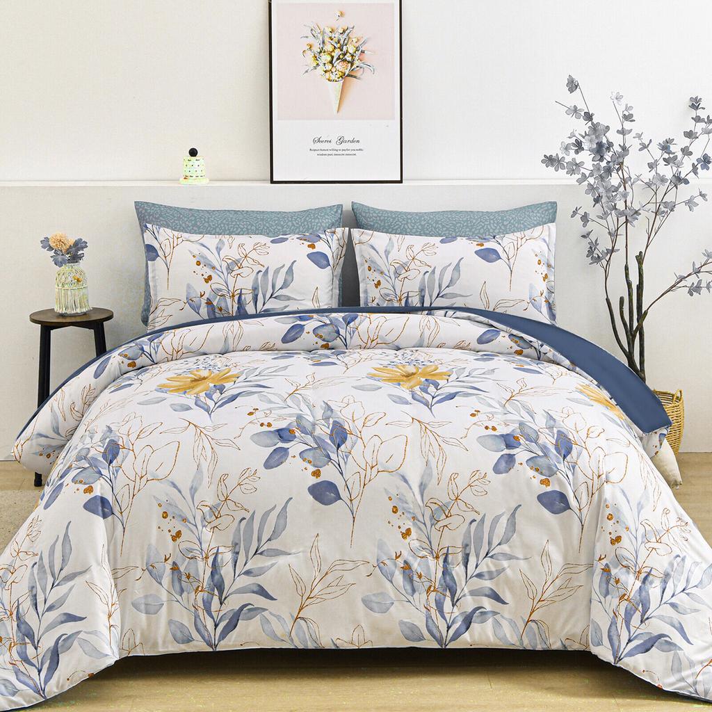New Floral Soft Quilt/Doona/Duvet Cover Set Queen/King Size Bedding Mother's Day