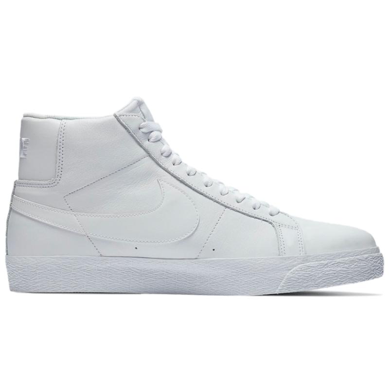 Nike Sb Zoom Blazer Mid Triple White Skateboty 864349-105