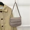 Casual Small Square Crossbody Bag for Women Minimalist Solid Color Shoulder Bag Soft Flap Purse