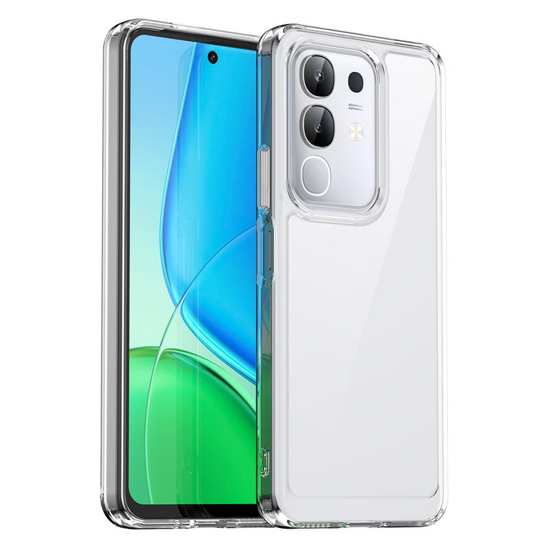 Transparent Case For Vivo T4x Case Anti-knock Silicone Colorful Full Back Cover For Vivo T4x 5G Case For Vivo T4x 5G 6.72 Inch