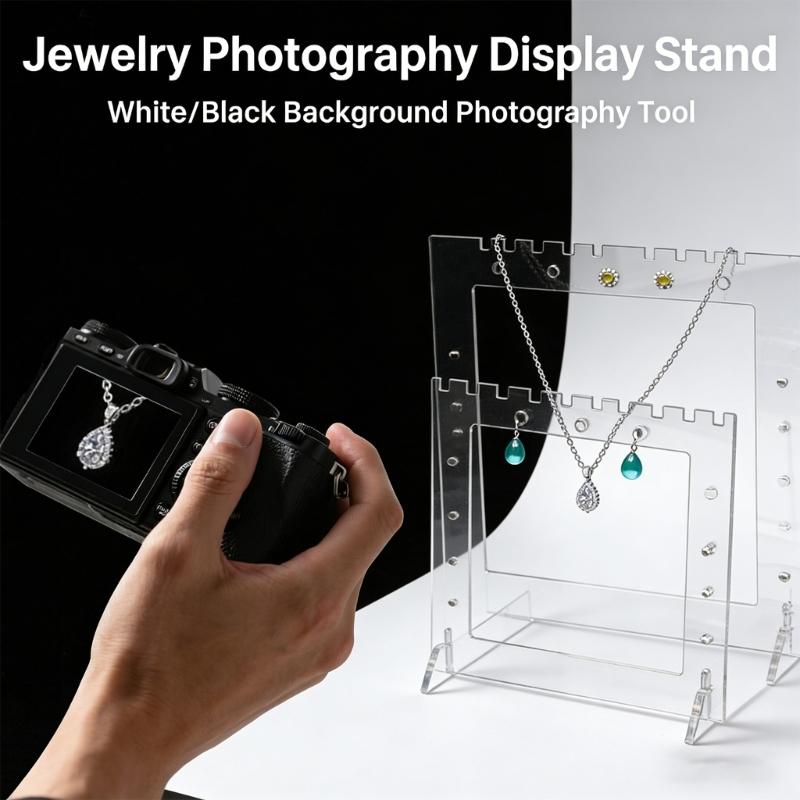 Sturdy Acrylic Jewelry Holder For Easy Movement In Any Setting Daily Use