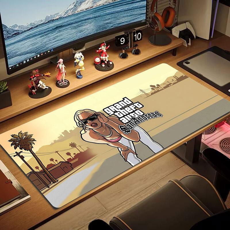 Adventure Large Size Mouse Pad Large Gaming Table Cushion Nonslip Laptop Tablet Big Mousepad Xxl Mat Mini Pc Playmat With Lock Edge