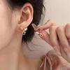 2023 Trendy Pink Tulip Enamel Stud Earrings - Exquisite High-End Design