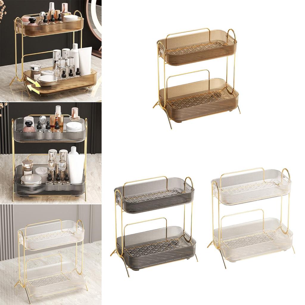 Cosmetics Organizer Rack Cups and Mugs Drain Buffet Serving Tray Multifunction Jewelry