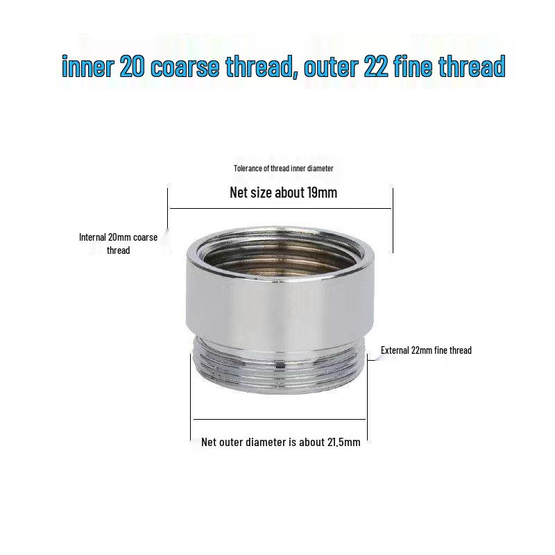 Faucet Adapter & Water Purifier Connector: M22 To 4-Point Coarse Thread Aerator