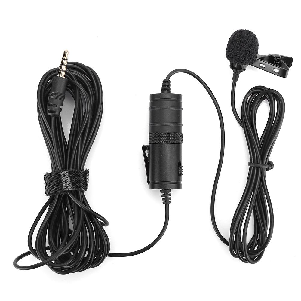 Mini Collar Clip Microphone Karaoke Live Broadcast Mic with Battery for Mobile Phone PC(MicrophoneAdapter for IOS )