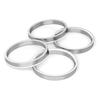 4pcs 72.6mm To 56.1mm Aluminium Alloy Car Hub Centric Rings Wheel Bore Spacer