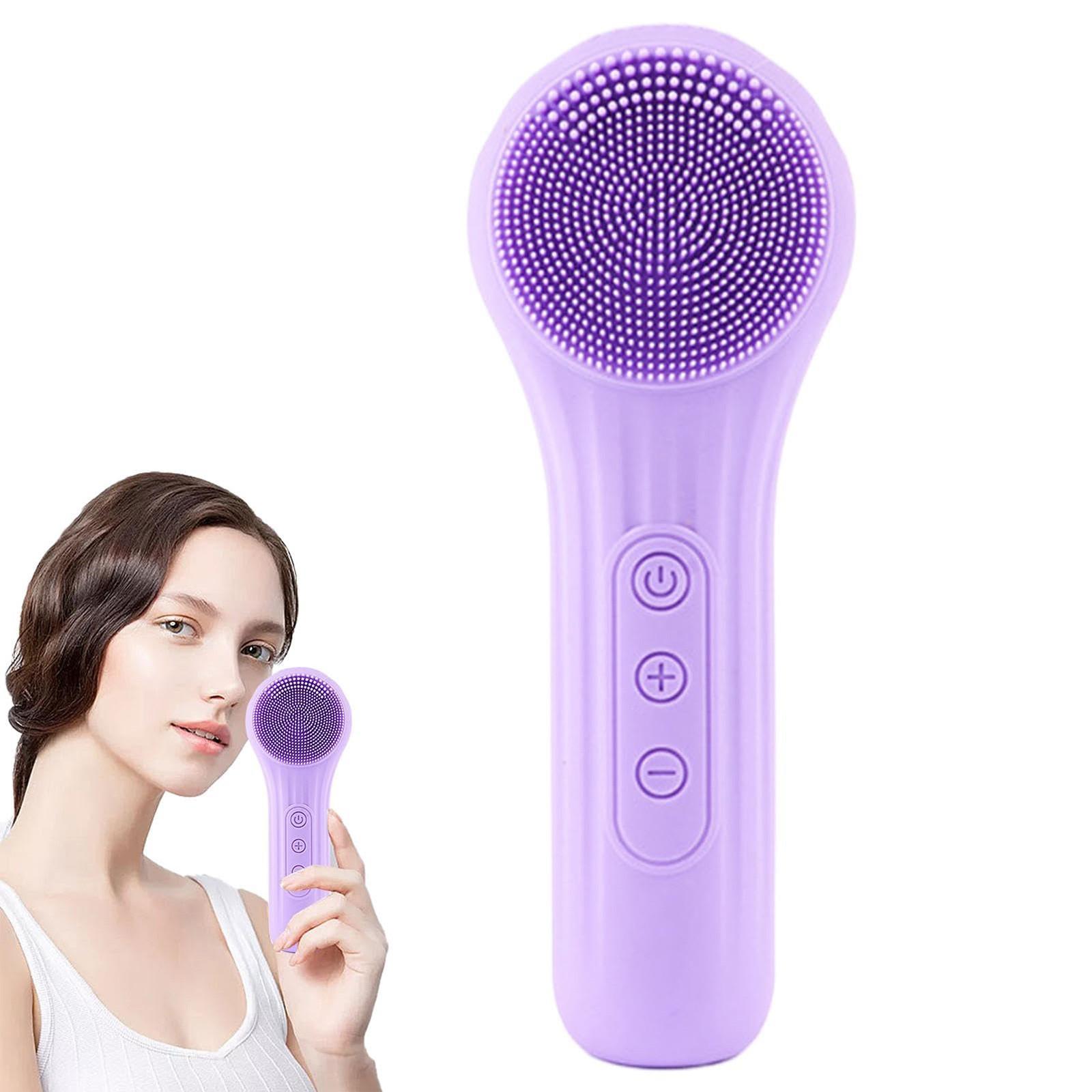 

Электрическая щетка для умывания лица, электрический эксфолиатор для лица, перезаряжаемая электрическая щетка, электрический эксфолиатор для лица, щетка для лица, инструмент для очищения лица One Size фиолетовый