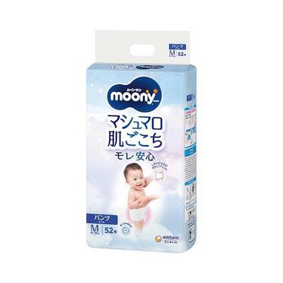 Unicharm Moonyman Marshmallow Skin-feeling Leak-proof Diaper M (Touch) 52 Pack
