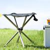 Portable Folding Stool Lightweight Stainless Steel Beach Stool Outdoor Fishing Chairs for Travel Camping Picnic BBQ