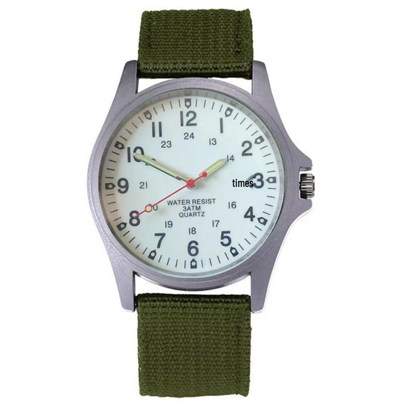 Men's Casual Nylon Band Quartz Sports Watch with Date Function
