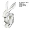 3D Printed Bunny Heart Figurine, Hollow Heart Rabbit Statue, Modern Art Desktop Decoration for Living Room, Tabletop, Shelf, TV Cabinet