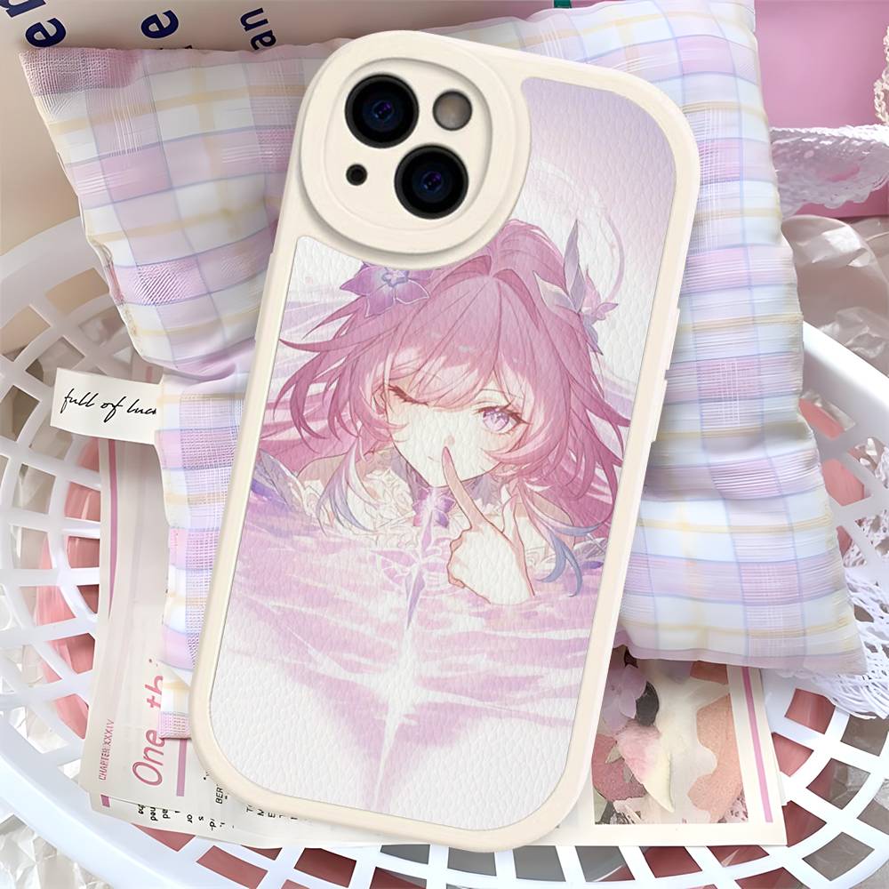 Coque de téléphone Honkai Star Rail Cyrene Cuir Rigide Pour IPhone 16 15 14 13 12 Mini 11 14 Pro Max Xs X Xr 7 8 Plus Fundas
