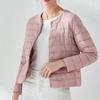Light down jacket women's round neck autumn and winter new fashion slim-fitting white duck down short coat women