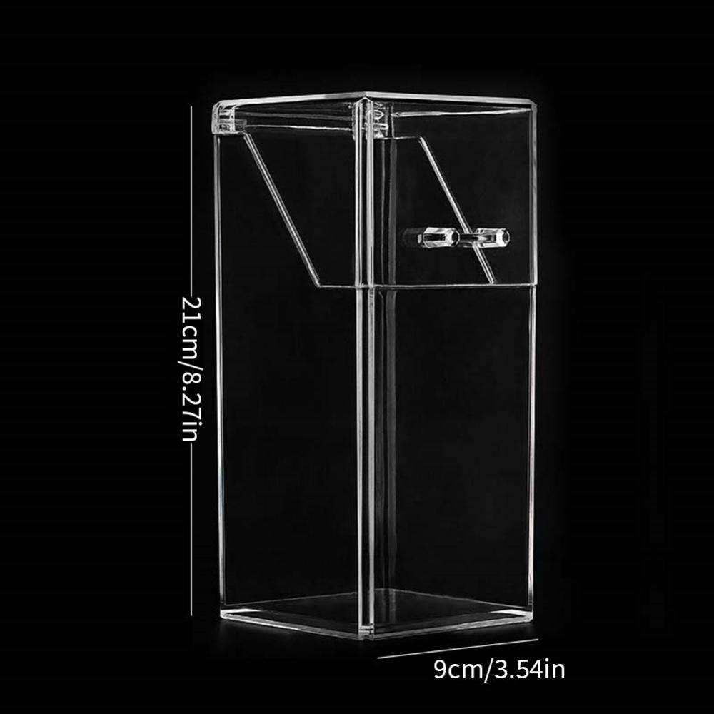 

Акриловый органайзер для макияжа с крышкой, инструменты для макияжа, коробка для хранения жемчуга, органайзер для кистей, коробка, косметический держатель