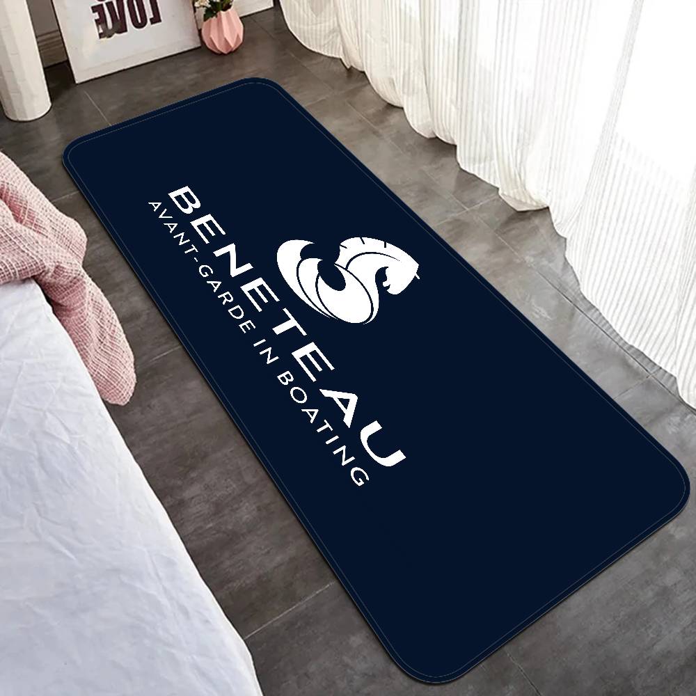 B-BENETEAU Logo Bathroom Mat Anti-slip Absorb Water Long Strip Cushion Bedroon Mat Welcome Doormat