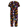 2 Piece Sets For Women Short Sleeve Top And Pants With Pockets Workout Soft  Print Sets