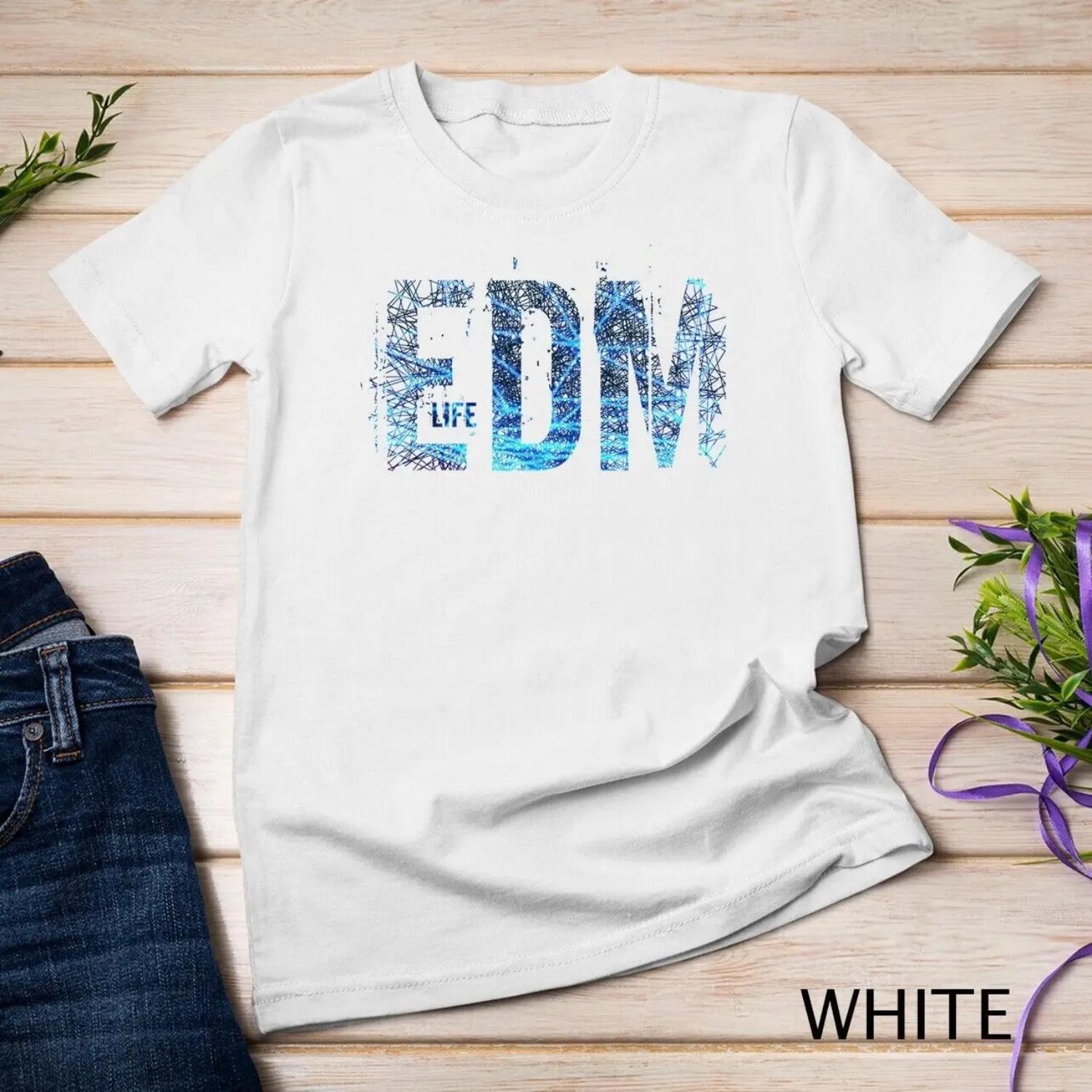 EDM Life Крутая Электронная Музыка для Диджея Синяя Футболка S