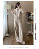 Chic Women's Hooded Sweater & Wide-Leg Pants Set - Stylish Early Autumn Casual Sportswear.