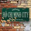 D Flat Printing Pc Vintage Metal Sign Decorative Plaque  Statues (xcm) Ho Chi Minh Sign Vietnam Retro Metal Decor