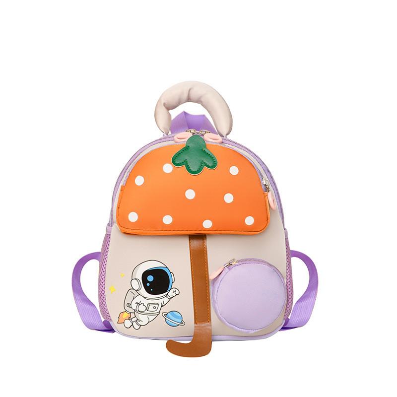 Stylish And Colorful Children's Astronaut Backpack With Breathable Nylon Material And Soft Polyester Lining Perfect For School