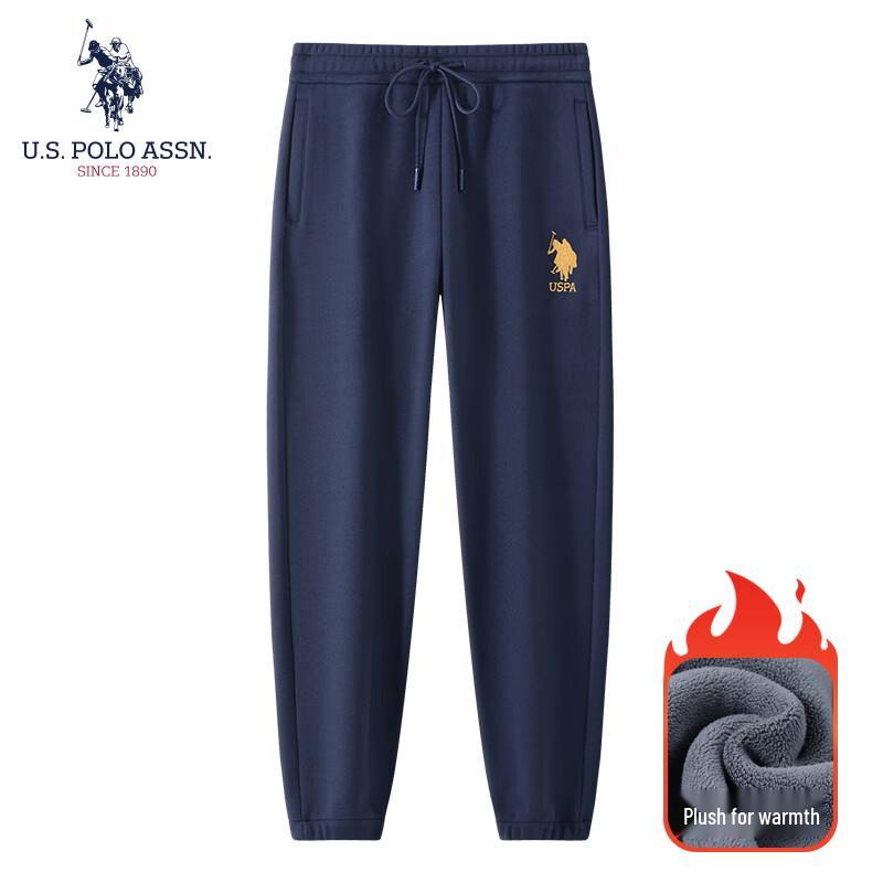 

НАС. АССН ПОЛО. Мужские повседневные спортивные штаны на флисовой подкладке L