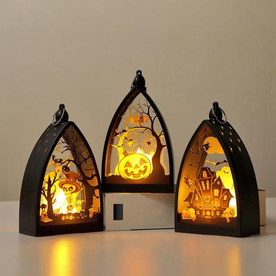 Dekoracja Halloween Elektroniczna Lampa Wiatrowa Ozdoba Stołowa Dekoracja Świąteczna Dekoracja Atmosfera Halloween Przebranie Rekwizyty