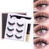 Magnetic Lashes 3X Long + Tweezers + Eyeliner