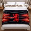 Middlesbrough FC Printed Flannel Blanket Custom Name Text Soft Warm Throw For Bedroom Holiday Gift