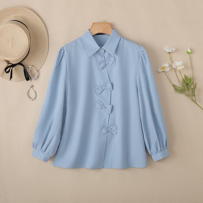 ZANZEA Lässige Bluse mit Umlegekragen und langen Ärmeln für Damen