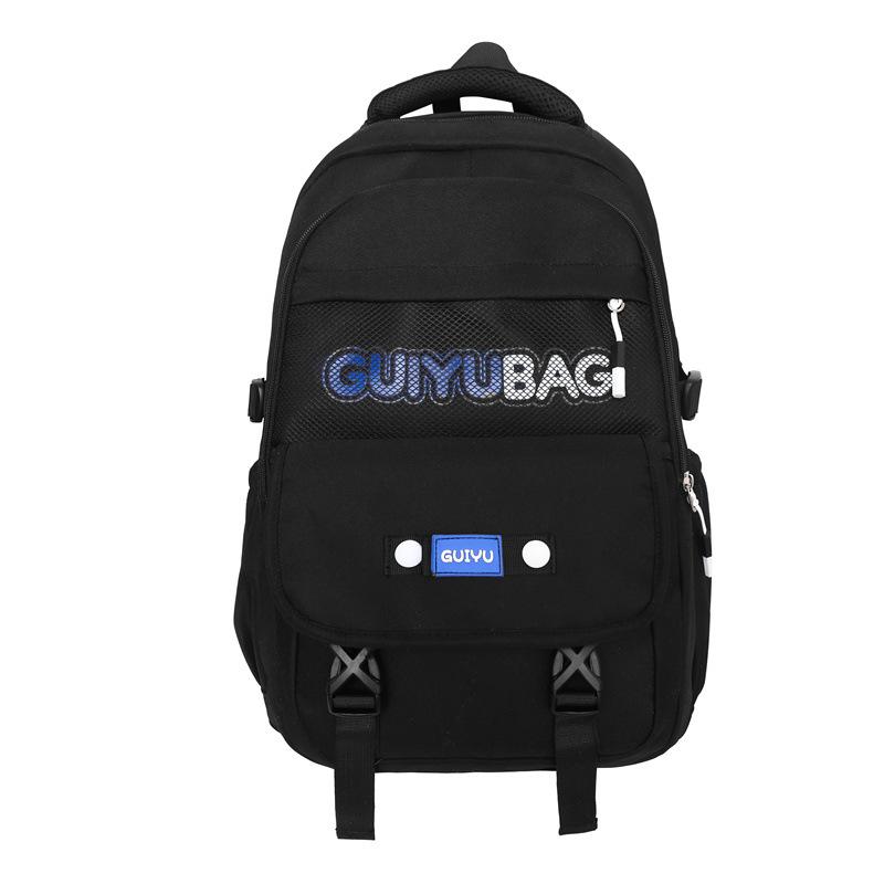 

Simple and Versatile Large Capacity Fashionable Solid Color Backpack for Middle School Students College Style Backpack