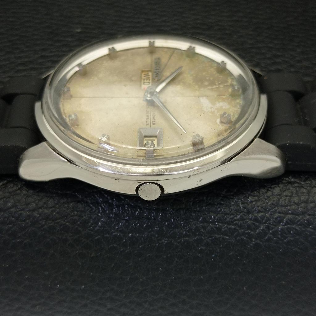 USED VINTAGE SEIKO WEEKDATER AUTOMATIC JAPAN MENS ORIGINAL DIAL WATCH a433937-2 R119-a433937