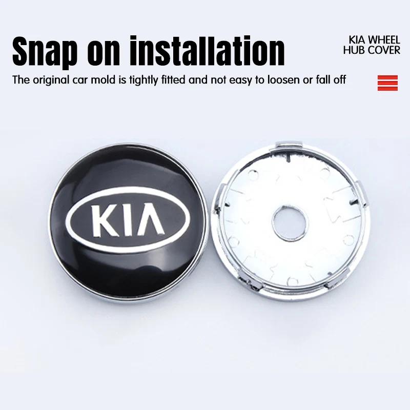 4pcs/Set 58/60/mm Car Wheel Center Hub Caps For KIA Rio Soul Seltos Forte K5 K3 Niro Sorento Stinger Sportage Cerato EV6 Ceed QE3