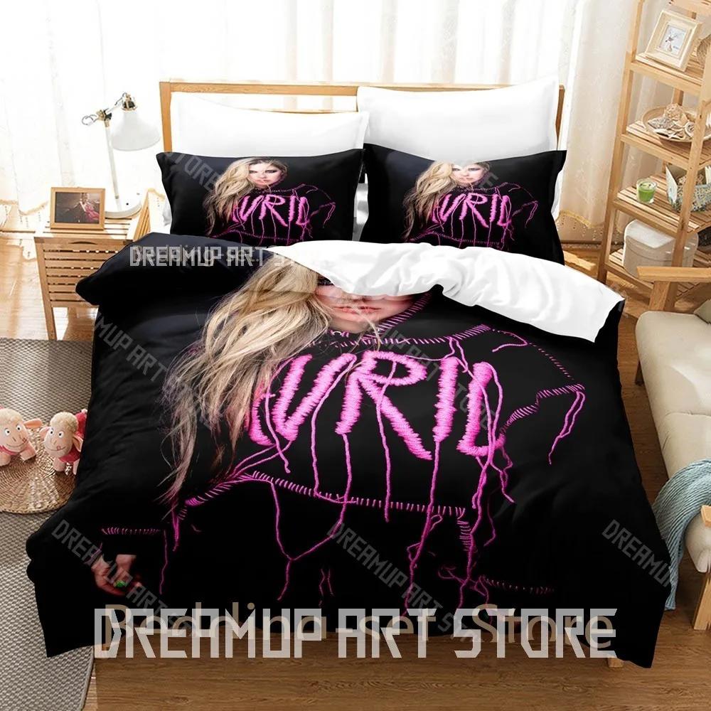 3D Print Avril Lavigne Bedding Set Single Twin Full Queen King Size Bed Set Adult Bedroom Duvetcover Sets Personality Bed Sheet