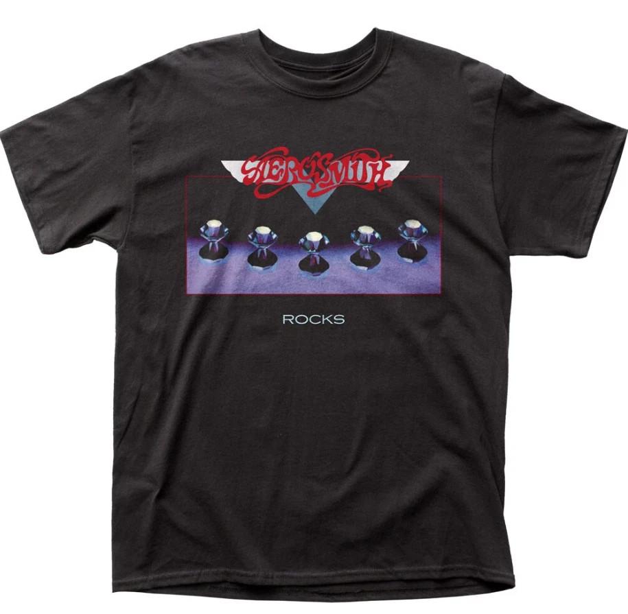 Aerosmith Classic Rock Amp; Roll Band Unisex Black USA T Shirt Full Size S5XL Unisex T-Shirt Graphic Tee