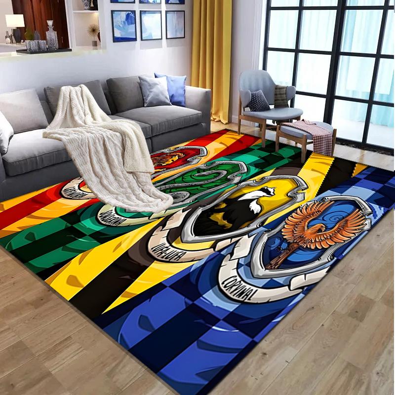 Harry Potter Pattern Rug, Indoor/Outdoor Mat, for Picnic, Gameroom, Bedroom, Office, Living Room, Home Decor Carpet, Birthday Gift