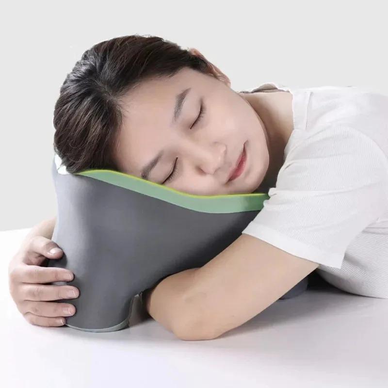 Tragbares U-förmiges Reisekissen Memory Foam Schlafkissen Büro Nickerchenkissen Auto Flugzeug Nackenkissen Ergonomische Kopfstütze