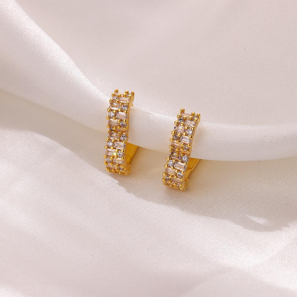 Schwarze Zirkon Ohrringe für Damen Mädchen Elegant Edelstahl Stecker Ohrringe 2024 Trend Einzigartiges Design Paar Schmuck Accessoires