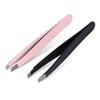 1 Precision Stainless Steel Forceps - Ergonomic, Corrosion-Resistant, Easy to Pluck & Groom, for Home or Beauty Parlor