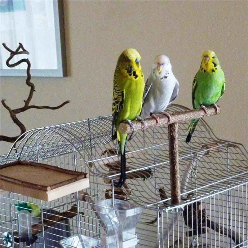 

Parrot T-shaped Swing Frame Bird Toys Pine Parrots Swing Hanging Rack Secure Parrot Toy Pet Supplies Bird Accessories