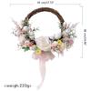  Artificial Flower Wreath for Easter Front Door Window Wall Hanging Decoration