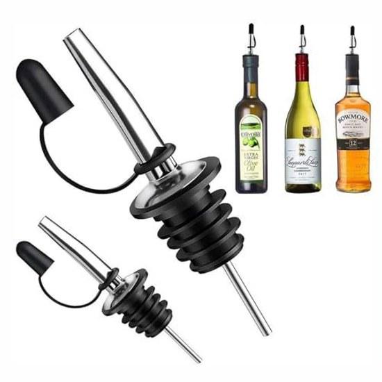 Pourer Stainless Cocktail Making Free Bottle Cap Lid Set 6