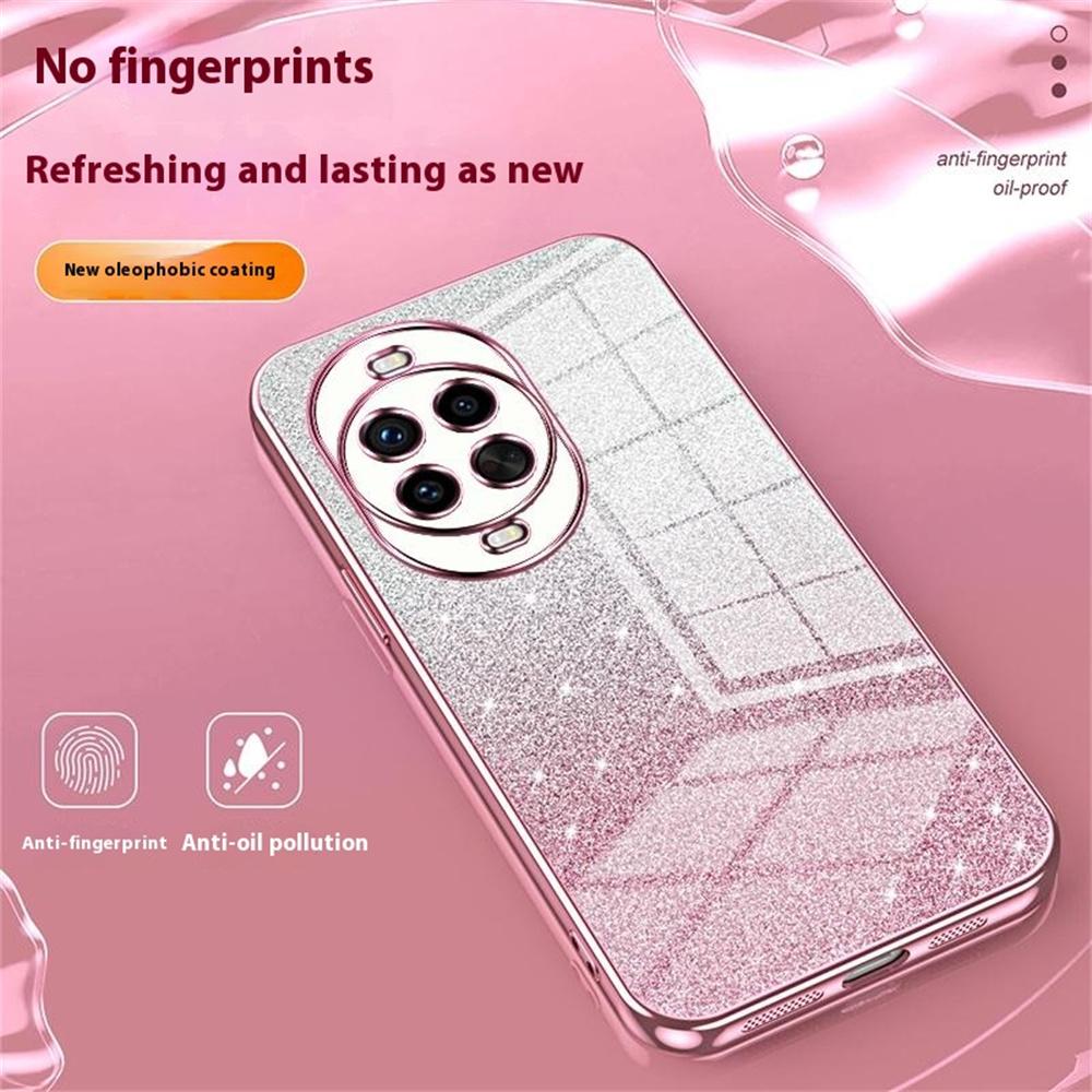 Pour Huawei nova 14 Pro 5G Coque Électroplaquée Dégradée Pailletée TPU Housse de Téléphone