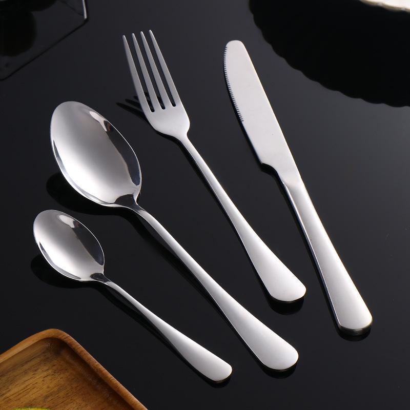 Stainless Steel Cutlery, Western- Steak Knife, Fork, And Spoon