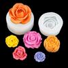 3D Rose Flower Silicone Candle Mold Handmade Soap Making Epoxy Gypsum Form Artware Diy Chocolate Ice Cake Bakware