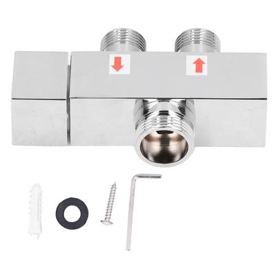 G1/2 Brass Diverter Valve Shower Arm Diverter Tee Connector Faucet Diverter Valve for Bathroom