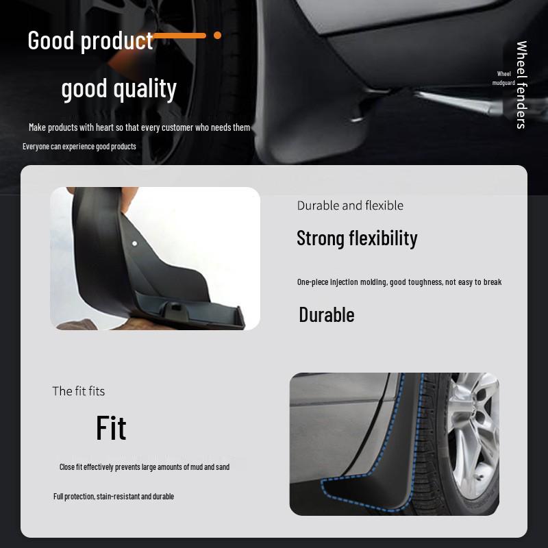 Mudguards for 2003-2006 Toyota Corolla 2LE (US version) - Anti-Splash Car Tire Protection.