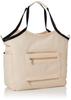 OZOC Toledo 50288 Beige Tote Shoulder and Handbag Women's Bag, Bag, Water-Repellent 2-Way