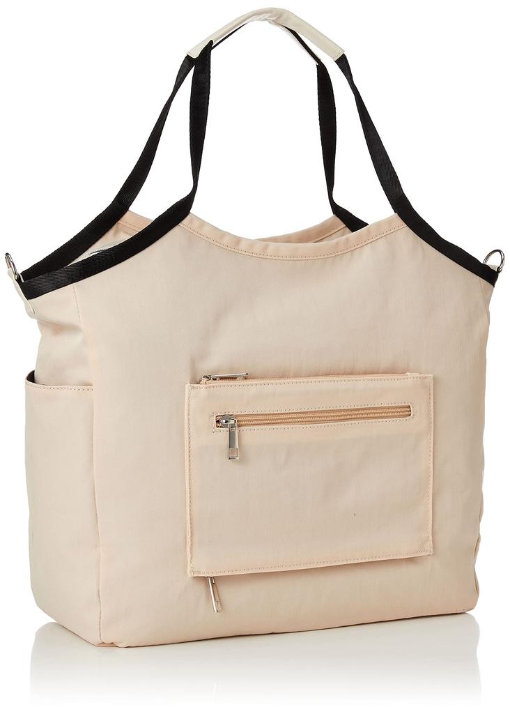 OZOC Toledo 50288 Beige Tote Shoulder and Handbag Women's Bag, Bag, Water-Repellent 2-Way