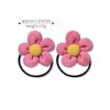 12Pcs/bag Girls Elastic Flower Hair Bands Sweet Hair Ties Children Ponytail Holder Rubber Band Headband Kids Hair Accessories